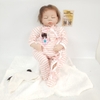 Búp Bê Tái Sinh Thân Gòn Mềm Mại Em Bé Ngủ Đông Olivia 55 cm = 22 inch NPK Reborn Vinyl Doll PVN4412