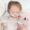 Búp Bê Tái Sinh Thân Gòn Mềm Mại Em Bé Ngủ Đông Olivia 55 cm = 22 inch NPK Reborn Vinyl Doll PVN4412