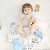 Búp Bê Tái Sinh Thân Gòn Mềm Mại Mắt 3D 55 cm = 22 inch NPK Reborn Vinyl Doll PVN4420