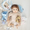 Búp Bê Tái Sinh Thân Gòn Mềm Mại Mắt 3D 55 cm = 22 inch NPK Reborn Vinyl Doll PVN4420