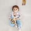 Búp Bê Tái Sinh Thân Gòn Mềm Mại Mắt 3D 55 cm = 22 inch NPK Reborn Vinyl Doll PVN4420