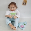 Búp Bê Tái Sinh Thân Gòn Mềm Mại Mắt 3D 55 cm = 22 inch NPK Reborn Vinyl Doll PVN4438