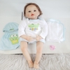 Búp Bê Tái Sinh Thân Gòn Mềm Mại Mắt 3D 55 cm = 22 inch NPK Reborn Vinyl Doll PVN4438