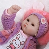 Búp Bê Tái Sinh Thân Gòn Mềm Mại Mắt 3D Áo Len Cao Cấp NPK 16 inch 40 cm Reborn Vinyl Doll PVN4367