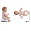 Búp Bê Tái Sinh Thân Gòn Mềm Mại Mắt 3D Áo Xanh NPK 16 inch 40 cm Open Eyse Reborn Vinyl Doll PVN4369