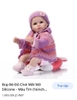 Búp Bê Tái Sinh Thân Gòn Mềm Mại Mắt 3D Áo Len Cao Cấp NPK 16 inch 40 cm Reborn Vinyl Doll PVN4367