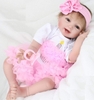 Búp Bê Tái Sinh Thân Gòn Mềm Mại Mắt 3D Cười 2 Răng 55 cm = 22 inch NPK Reborn Vinyl Doll PVN4448