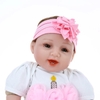 Búp Bê Tái Sinh Thân Gòn Mềm Mại Mắt 3D Cười 2 Răng 55 cm = 22 inch NPK Reborn Vinyl Doll PVN4448