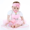 Búp Bê Tái Sinh Thân Gòn Mềm Mại Mắt 3D Cười 2 Răng 55 cm = 22 inch NPK Reborn Vinyl Doll PVN4448