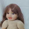 Búp Bê Tái Sinh Thân Gòn Mềm Mại Mắt 3D Cười 2 Răng Tóc Dài 55 cm = 22 inch NPK Reborn Vinyl Nude Doll