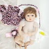 Búp Bê Tái Sinh Thân Gòn Mềm Mại Mắt 3D Mặt Tròn 55 cm = 22 inch NPK Reborn Vinyl Doll PVN4443