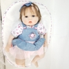 (Đủ mẫu) Búp Bê Tái Sinh 55 cm = 22 inch Thân Gòn Mềm Mại  NPK Reborn Vinyl Doll (Hàng Tồn Kho}