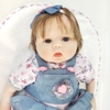 Búp Bê Tái Sinh Thân Gòn Mềm Mại Mắt 3D Mặt Tròn 55 cm = 22 inch NPK Reborn Vinyl Doll PVN4443