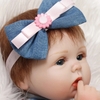 Búp Bê Tái Sinh Thân Gòn Mềm Mại Mắt 3D Mặt Tròn 55 cm = 22 inch NPK Reborn Vinyl Doll PVN4443