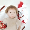 Búp Bê Tái Sinh Thân Gòn Mềm Mại Đầm Đỏ 55 cm = 22 inch NPK Reborn Vinyl Doll PVN5331