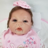 Búp Bê Tái Sinh Thân Gòn Mềm Mại Măt 3D Tóc Cắm 55 cm = 22 inch NPK Reborn Vinyl Doll PVN4407