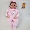 Búp Bê Tái Sinh Thân Gòn Mềm Mại Măt 3D Tóc Cắm 55 cm = 22 inch NPK Reborn Vinyl Doll PVN4407