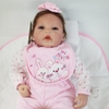 Búp Bê Tái Sinh Thân Gòn Mềm Mại Măt 3D Tóc Cắm 55 cm = 22 inch NPK Reborn Vinyl Doll PVN4407