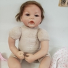 Búp Bê Tái Sinh Thân Gòn Mềm Mại Măt 3D Tóc Cắm 55 cm = 22 inch NPK Reborn Vinyl Doll PVN4407