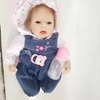 {SALE 50% CÒN 499K} Búp Bê Tái Sinh Thân Gòn Mềm Mại Mắt 3D Tóc Cắm 55 cm = 22 inch NPK Reborn Vinyl Doll PVN4472