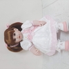 Búp Bê Tái Sinh Thân Gòn Mềm Mại NPK Tóc 2 Chùm 50 cm = 20 inch Pink Princess Dress Girl Baby Reborn Vinyl Doll PVN4644