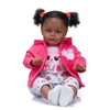 Búp Bê Tái Sinh Thân Gòn Mềm Mại SUESUE Da Đen 60 cm = 24 inch Reborn Silicon Vinyl Doll PVN8445
