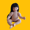 Búp Bê Tái Sinh Thân Gòn NPK Mặt Hàn Quốc Tóc Dài 50 cm 20 inch Silicon Reborn Vinyl Doll PVN4906