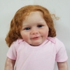 Búp Bê Tái Sinh Thân Gòn Zoe Tóc Xoăn Mềm Mại 66 cm = 26 inch Reborn Silicon Vinyl Doll PVN4606