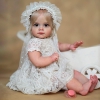 Búp Bê Tái Sinh Thân Nhựa Cao Cấp 55 cm = 22 inch Công Chúa Maggi Reborn Vinyl Doll PVN8281