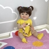 Búp Bê Tái Sinh Thân Nhựa Mềm 55cm = 22 inch Bé Gái Béo Mặt Cười Nude Reborn Body Full Vynil doll PVN5609