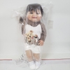 Búp Bê Tái Sinh Thân Nhựa Mềm 55cm = 22 inch Bé Trai Béo Mặt Cười Reborn Body Full Vynil doll PVN4602