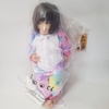 Búp Bê Tái Sinh Thân Nhựa Mềm 55cm = 22 inch Bé Gái Mặt Cười Tóc Nâu Reborn Body Full Vynil doll PVN3501