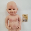 Búp Bê Tái Sinh Thân Nhựa Mềm 55cm = 22 inch Bé Gái Mặt Cười Trọc Nude Reborn Body Full Vynil doll PVN4543