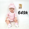 Búp Bê Tái Sinh Thân Gòn Mềm Mại 55 cm = 22 inch Reborn Silicon Vinyl Doll