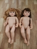 Búp Bê Tái Sinh Thân Nhựa Mềm Mại Bé Gái Ngây Thơ Tóc Nâu 55 cm = 22 inch Reborn Silicon Vinyl Nude Doll PVN5132