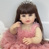 Búp Bê Tái Sinh Thân Nhựa Mềm Mại Pinky Cao Cấp NPK 55 cm = 22 inch Reborn Silicon Vinyl Doll PVN6806
