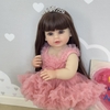 Búp Bê Tái Sinh Thân Nhựa Mềm Mại Pinky Cao Cấp NPK 55 cm = 22 inch Reborn Silicon Vinyl Doll PVN6806