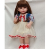 Búp Bê Tái Sinh Thân Nhựa Mềm Mại Tóc Nâu Bạch Tuyết Pinky 55 cm = 22 inch Reborn Silicon Vinyl Doll PVN4569