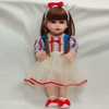 Búp Bê Tái Sinh Thân Nhựa Mềm Mại Tóc Nâu Bạch Tuyết Pinky 55 cm = 22 inch Reborn Silicon Vinyl Doll PVN4569