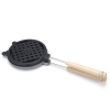 Chảo chiên bánh mì Sandwich Hình Tròn 14*36  Chiên Trứng Chống Dính Egg Roll Waffles Barbecue Pan Camping Gas Open Fire Clamp Picnic PVN5103