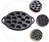 Chảo Gang 15 Lỗ Chống Dính Làm Bạch Tuộc Takoyaki  15 Hole Iron Muffin Pan Dùng Trên Bếp Than, Gas, Hồng Ngoại PVN5341