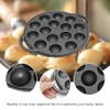 Chảo Gang 15 Lỗ Chống Dính Làm Bạch Tuộc Takoyaki  15 Hole Iron Muffin Pan Dùng Trên Bếp Than, Gas, Hồng Ngoại PVN5341