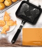 Chảo Khuôn Nuớng Bánh 2 Con Cá Lớn Taiyaki 34.8 X18 X 15cm Chống Dính - Taiyaki Japanes Fish Shape Hot Cake Maker SP000267 {Tặng Công Thức}