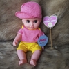 Búp Bê Nhựa 35 cm Cao Cấp Kona Mắt Chớp Chu Mỏ 14 inch Reborn Doll