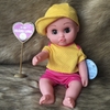 Búp Bê Nhựa 35 cm Cao Cấp Kona Mắt Chớp Chu Mỏ 14 inch Reborn Doll