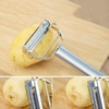 Nạo Rau Củ Quả Inox Cao Cấp Đa Năng 2 In 1 - Dao Bào Inox Cao Cấp 2 Lưỡi Bào Vỏ + Bào Sợi - Double Peeler