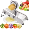 Dụng Cụ Bào Sợi YYQ5, Cắt Thái Lát Rau Củ Quả Đa Năng Màu Xám 18 IN 1 Vegetable Cutter Types Adjustable Mandoline Slicer Stainless Steel PVN2896