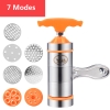 Dụng Cụ Làm Bún, Bánh Canh, Mì Sợi, Bánh Lọt LIMAI...7 đầu cao cấp Inox Pasta Maker 7 Noodles Mold PVN5970