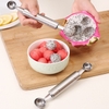 Dụng Cụ Múc Tỉa Trái Cây 2 Đầu  (Melon Scoop,Stainless Steel Fruit Decoration Carving Knife Silver)