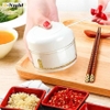 Dụng Cụ Xay Tỏi Ớt Cầm Tay Mini Food Chopper _Dụng Cụ Xay Tỏi Rút Dây _Máy Xay Đa Năng Cầm Tay 